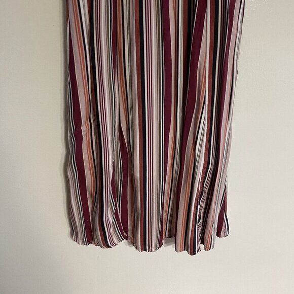 Maurices Women XS Stripe Sleeveless Strappy V-Neck Mid-Length Sundress - Picture 3 of 12